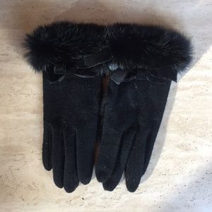 Christian Dior Black Gloves